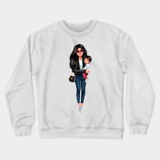 Mother with son Crewneck Sweatshirt